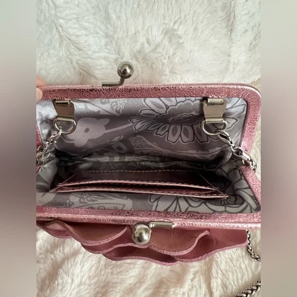 Brighton Crossbody Purse Rosalie Flower Rose
Metallic Pink Leather - Picture 6 of 9